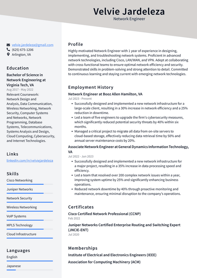 Adobe Network Engineer Resume Examples | ResumeCat