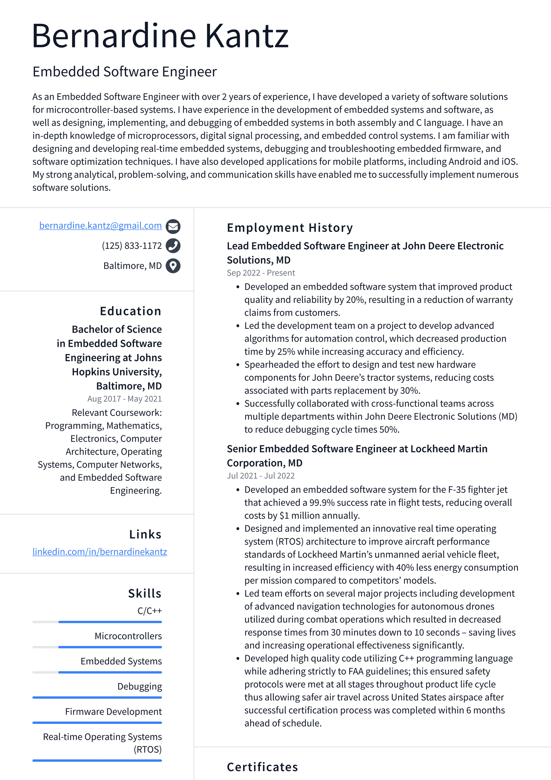 amazon-embedded-software-engineer-resume-examples