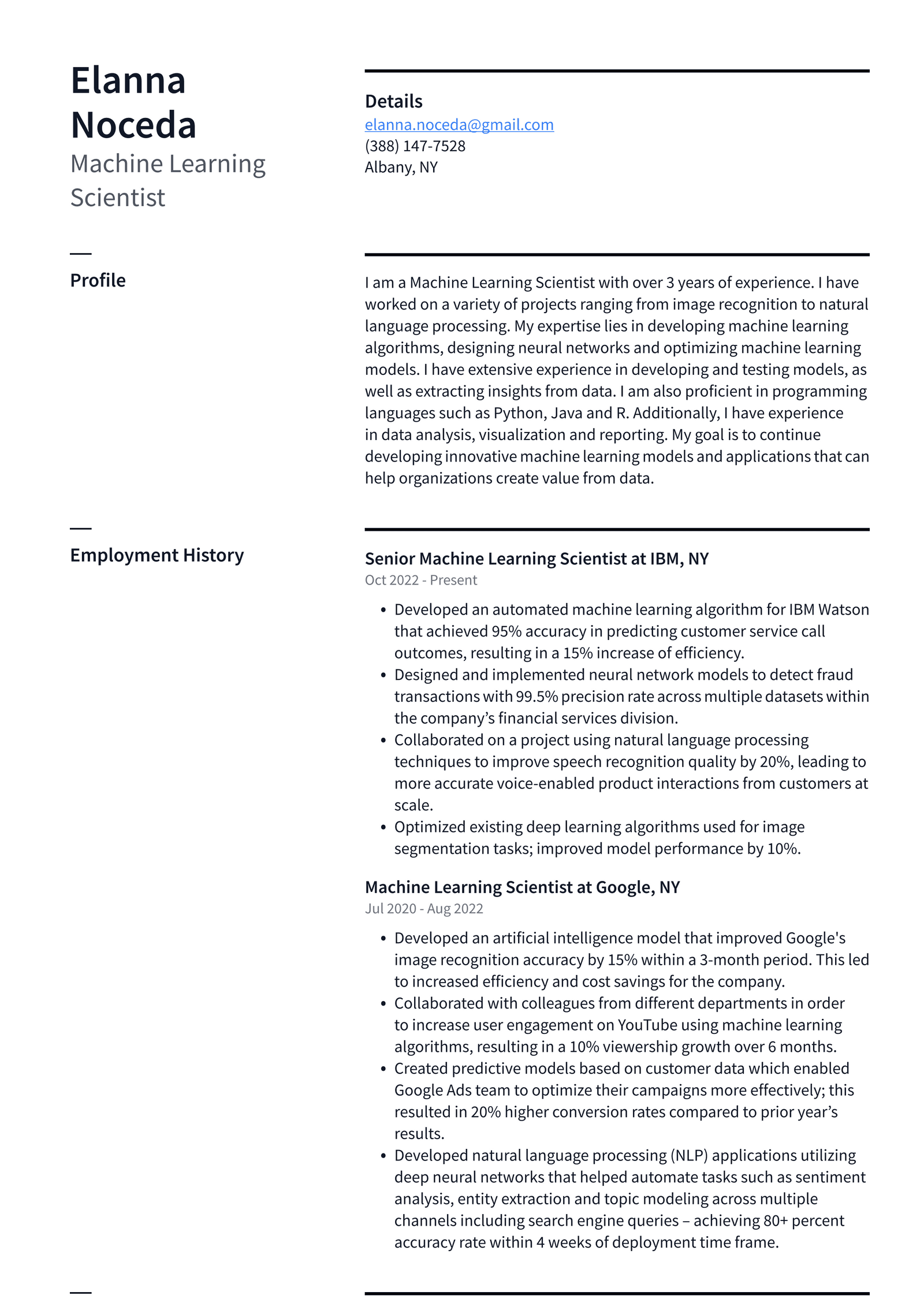 Amazon Machine Learning Scientist - Amazon Machine Learning Scientist Resume Example 9DSds 1600w 