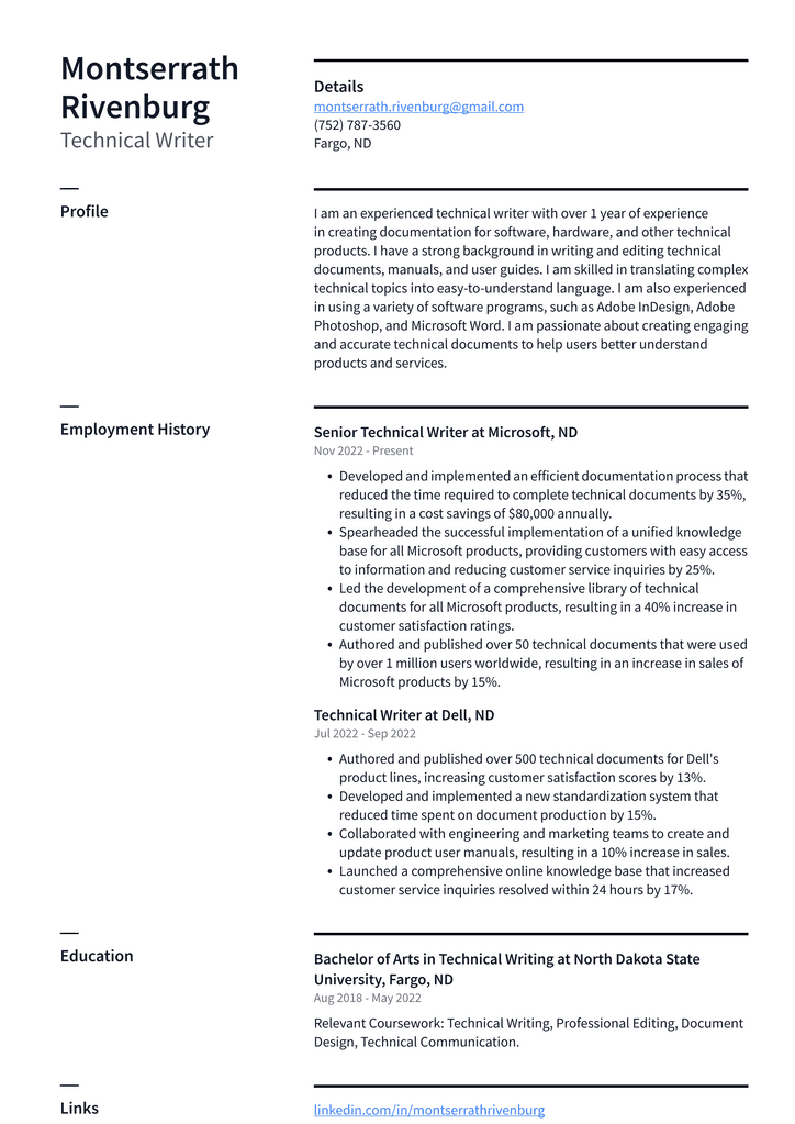 Apple Technical Writer Resume Examples | ResumeCat