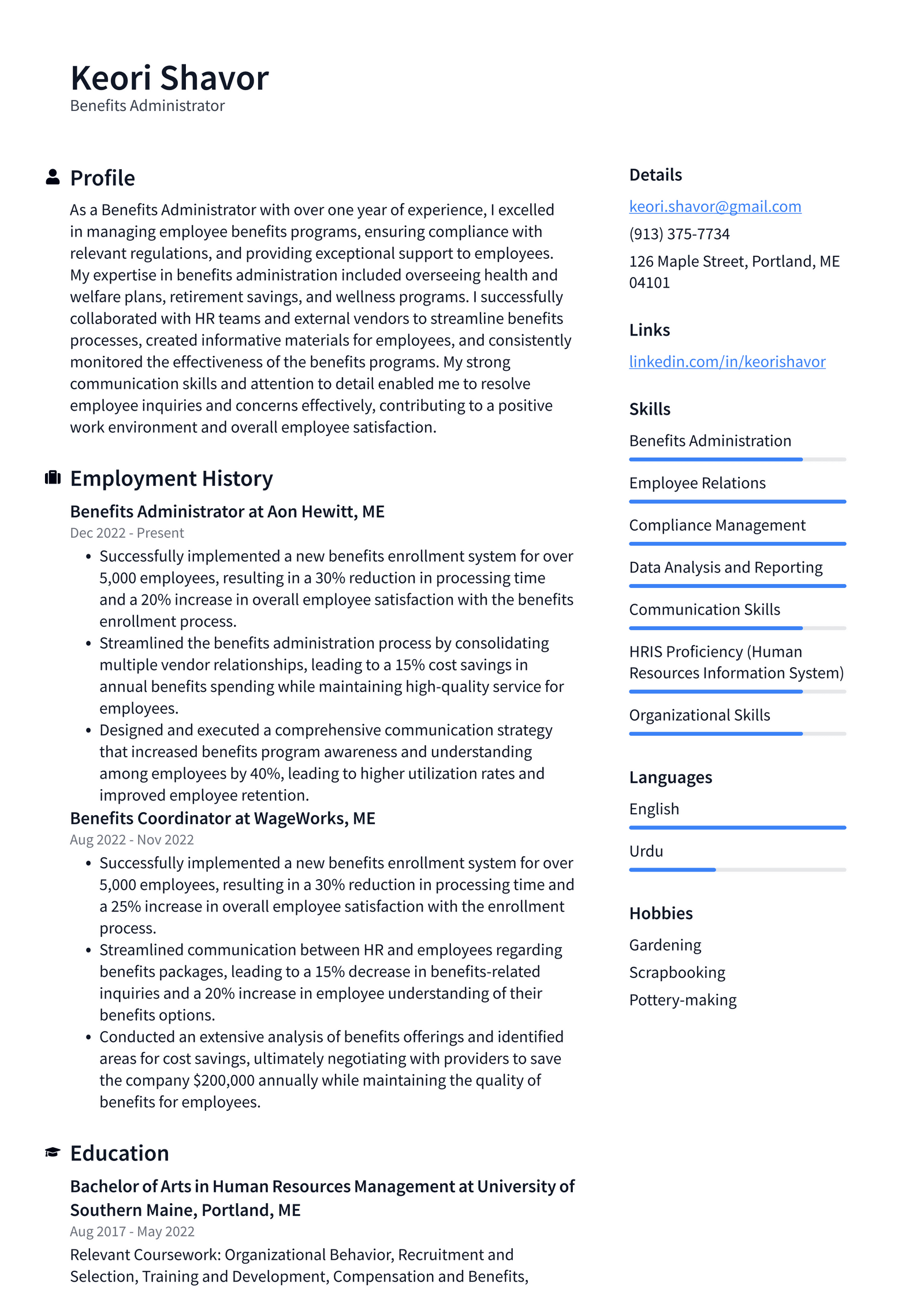 Costco Benefits Administrator Resume - Costco Benefits Administrator Resume Example ME3ML 1600w