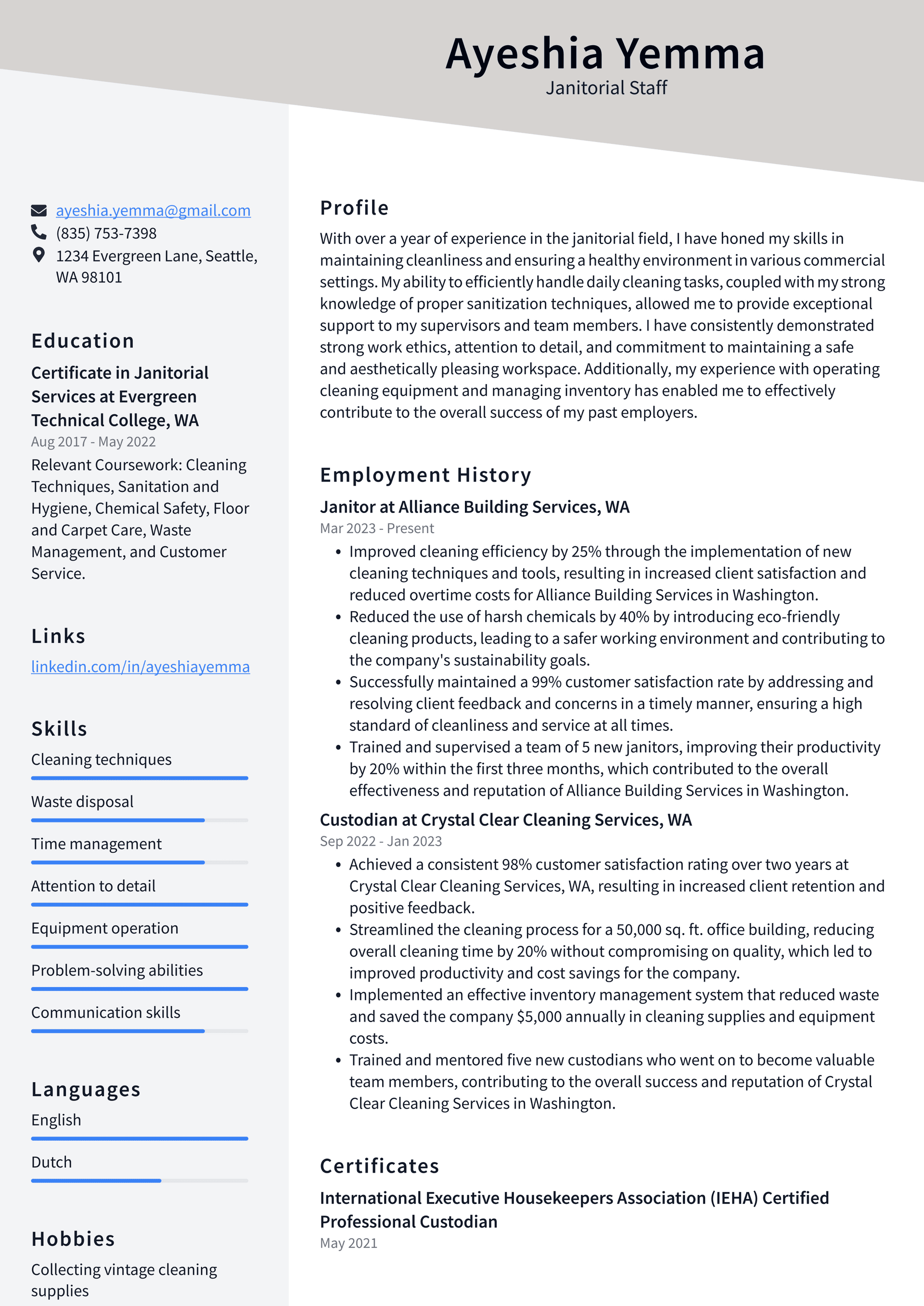 Costco Janitorial Staff Resume - Costco Janitorial Staff Resume Example 3ZXkG 1920w