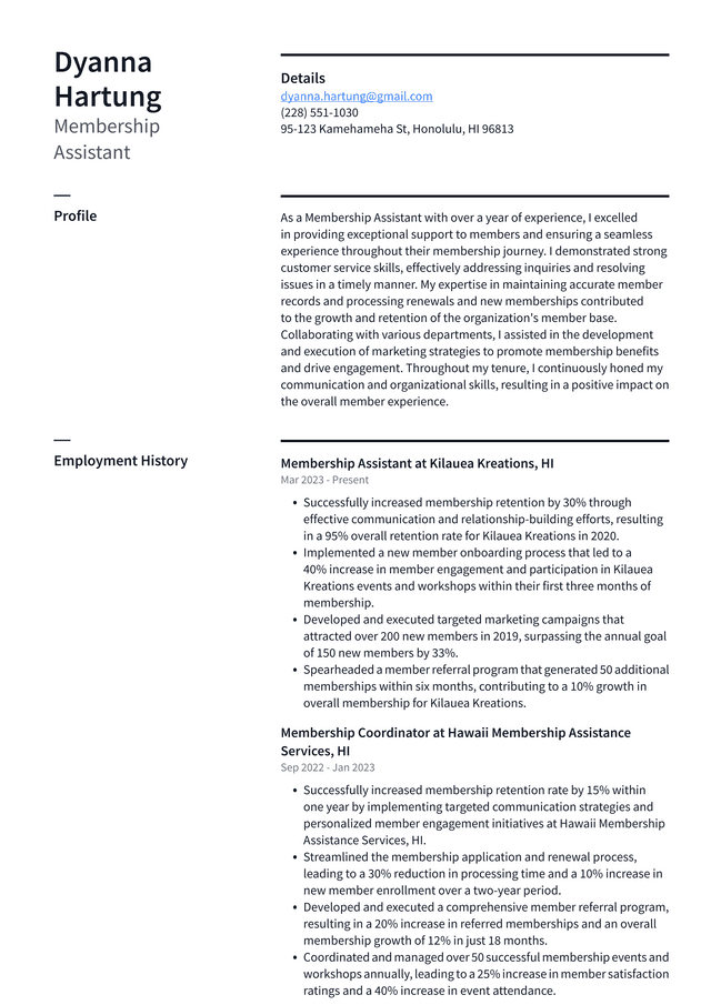 Costco Membership Assistant Resume Examples ResumeCat