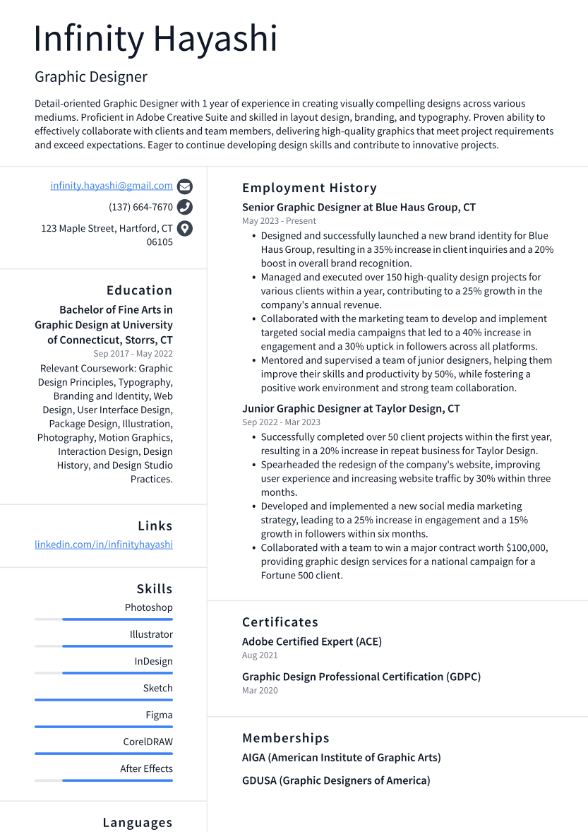 graphic design objective for resume