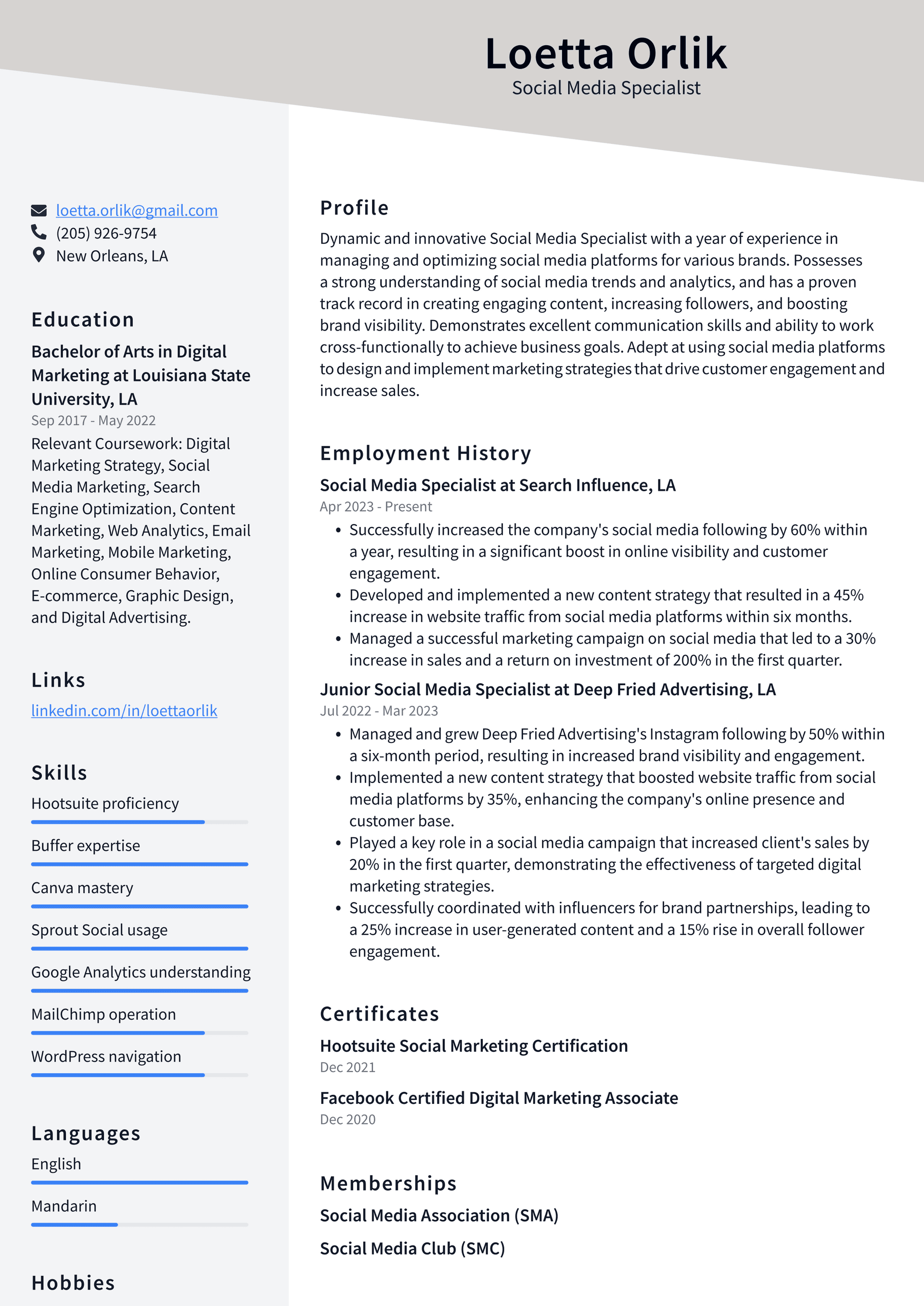IBM Social Media Specialist Resume Examples | ResumeCat