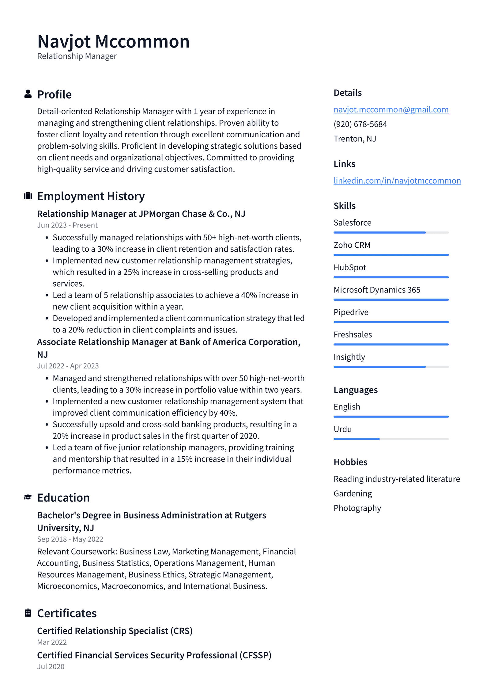 LinkedIn Relationship Manager Resume - Linkedin Relationship Manager Resume Example XpbbC 1600w 