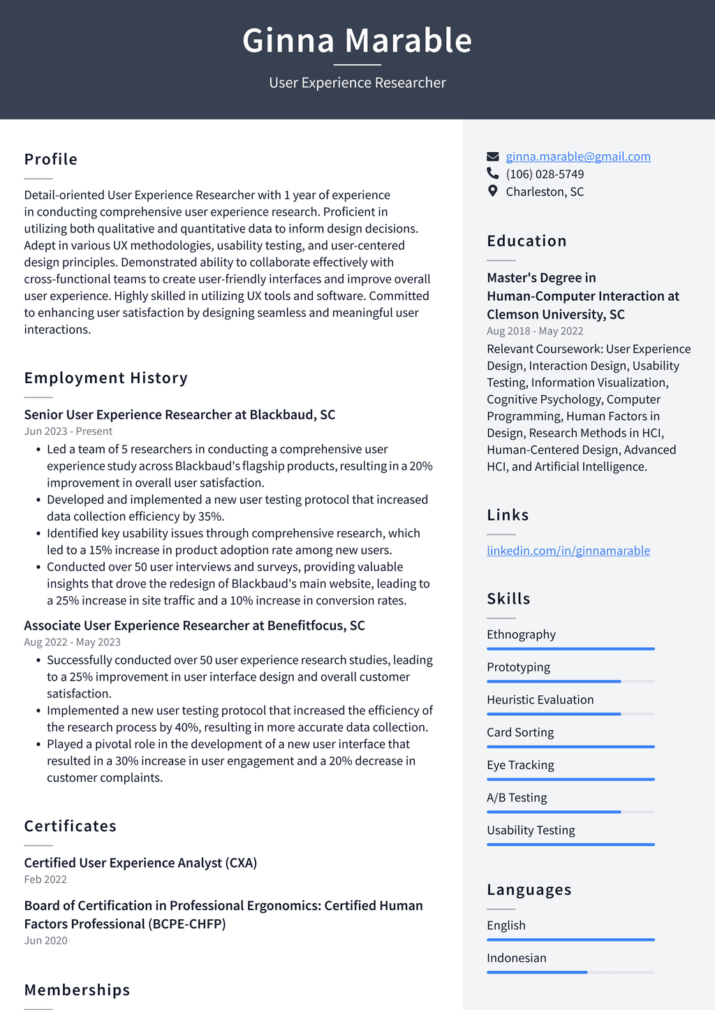 LinkedIn User Experience Researcher - Linkedin User Experience Researcher Resume Example Z1vhD 1024w 