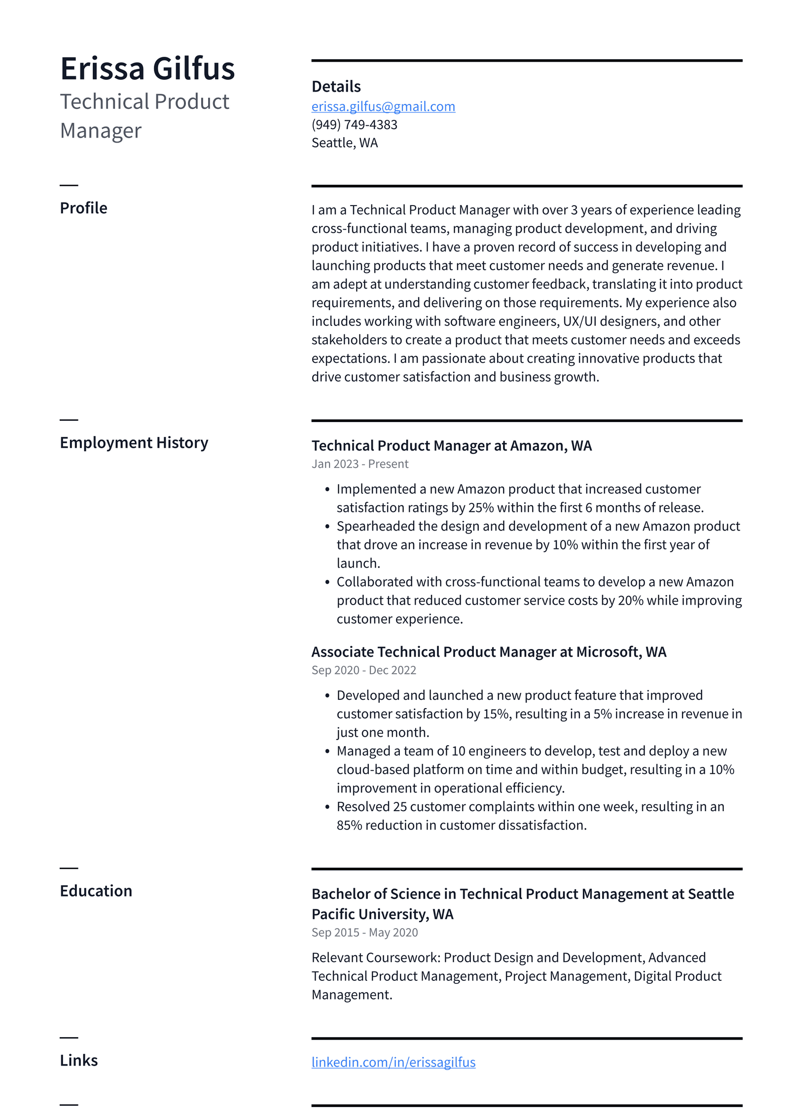 Meta Technical Product Manager - Meta Technical Product Manager Resume Example KySta 1600w 
