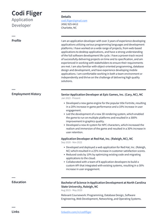 Microsoft Application Developer Resume Examples | ResumeCat