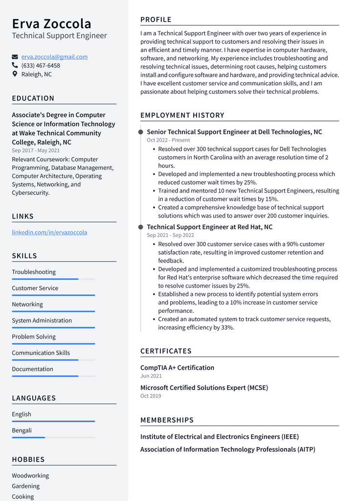 netflix-technical-support-engineer-resume-examples