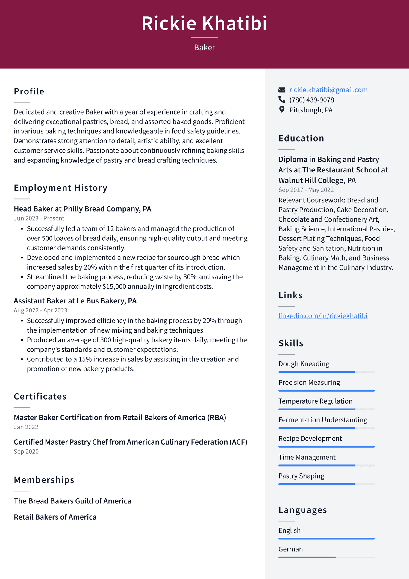 Starbucks Baker Resume Examples - Starbucks Baker Resume Example EKgJn 1366w
