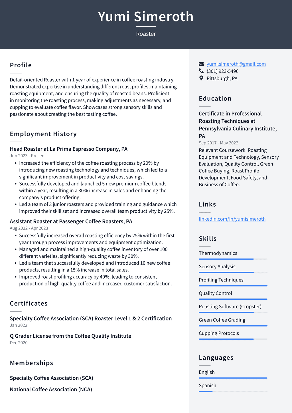 Starbucks Roaster Resume Examples - Starbucks Roaster Resume Example QvVJ6 1024w 