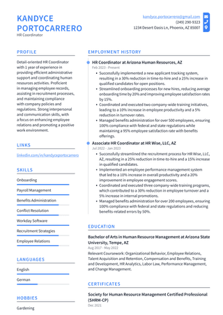 Tesla HR Coordinator Resume Examples | ResumeCat