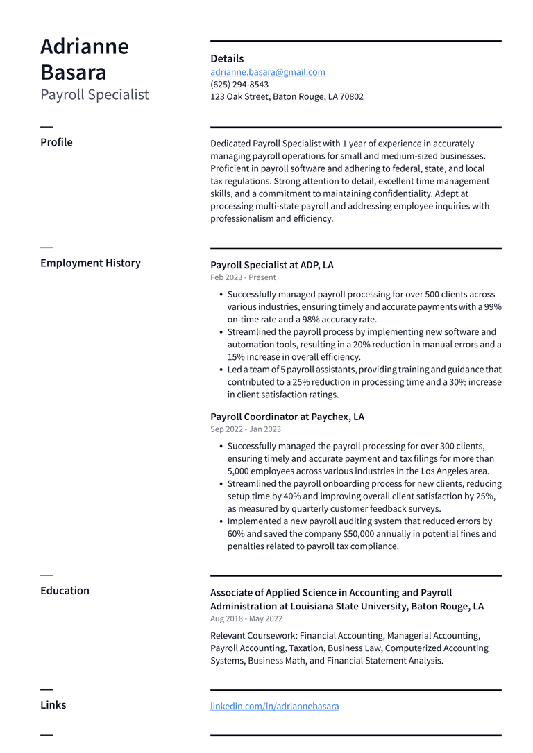 Uber Payroll Specialist Resume - Uber Payroll Specialist Resume Example Zzjtb 768w 