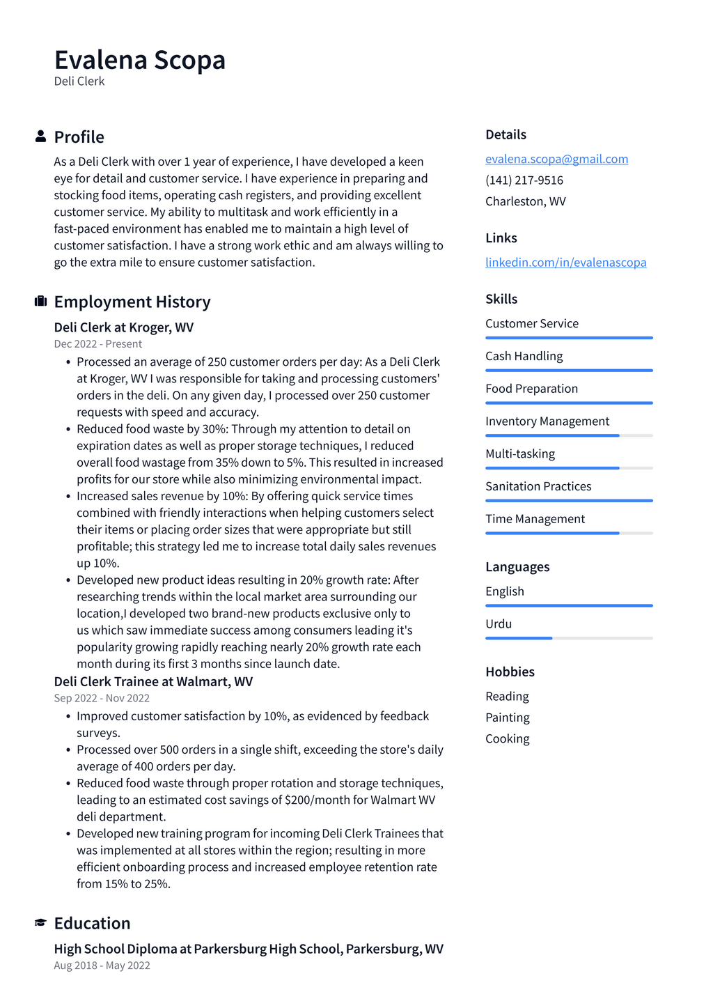 Walmart Deli Clerk Resume Examples ResumeCat walmart-deli-clerk-resume-examples-resumecat