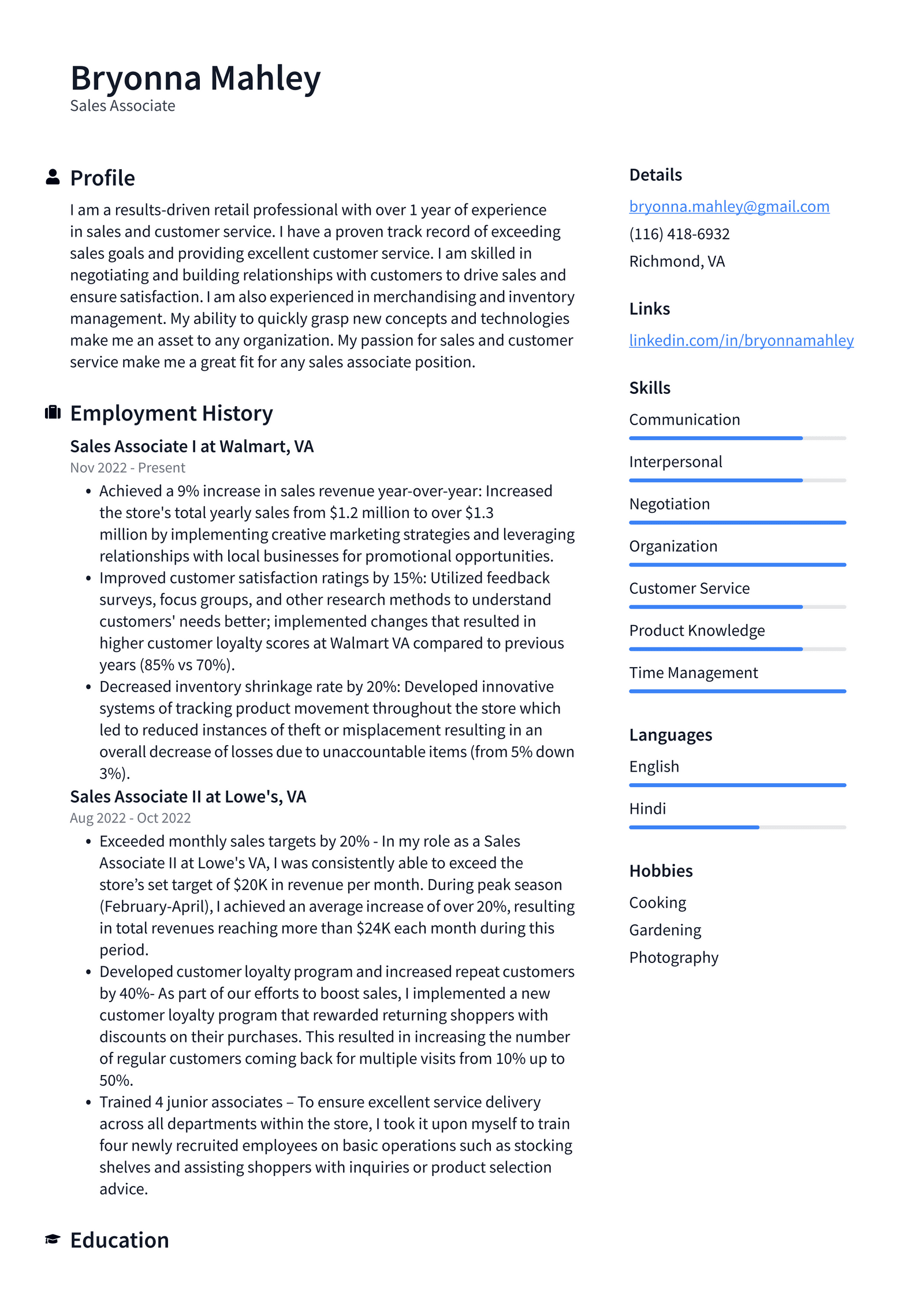 Walmart Sales Associate Resume - Walmart Sales Associate Resume Example Vxo6F 1600w 