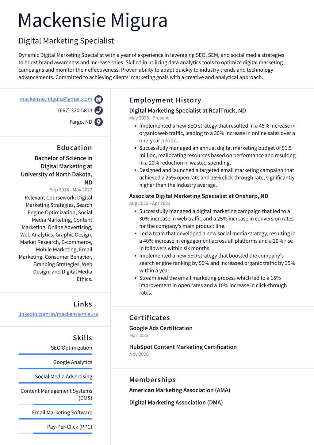Zoom Digital Marketing Specialist - Zoom Digital Marketing Specialist Resume Example UYahC 1024w 