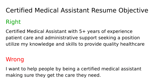 Top 17 Certified Medical Assistant - Certified Medical Assistant Resume Objective Hmb7t