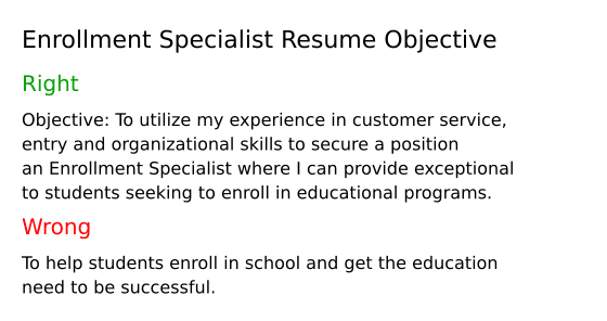 Top 18 Enrollment Specialist Resume - Enrollment Specialist Resume Objective TAcMY 