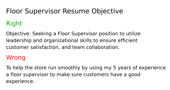Top 16 Floor Supervisor Resume - Floor Supervisor Resume Objective RjM4r 