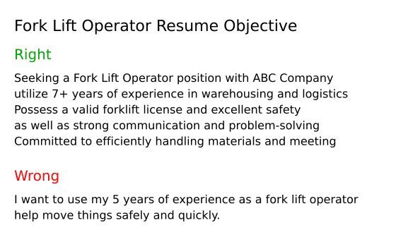 Top 16 Fork Lift Operator Resume - Fork Lift Operator Resume Objective Z13mg 