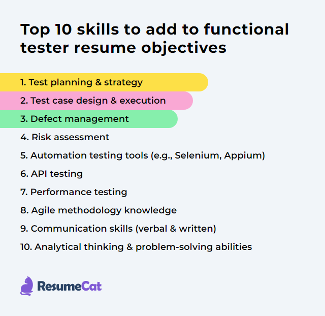 Top 16 Functional Tester Resume Objective Examples