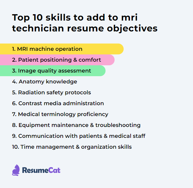 Top 17 MRI Technician Resume Objective - Mri Technician Skills BWASB 