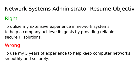 Top 18 Network Systems Administrator - Network Systems Administrator Resume Objective Yt4iY 