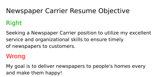 Top 17 Newspaper Carrier Resume - Newspaper Carrier Resume Objective KoUkk 