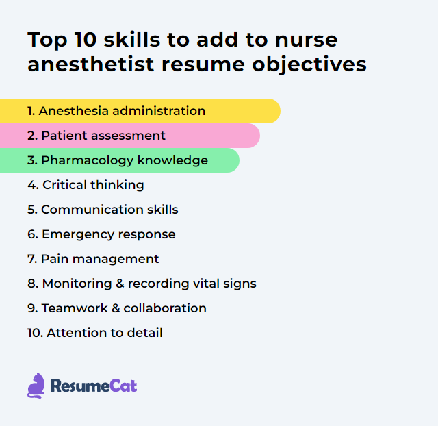 Top 16 Nurse Anesthetist Resume - Nurse Anesthetist Skills 3bToZ 