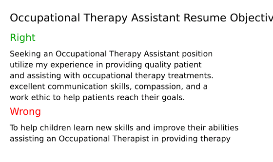Top 18 Occupational Therapy Assistant - Occupational Therapy Assistant Resume Objective STuk9 