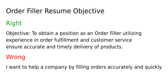 Top 18 Order Filler Resume Objective - Order Filler Resume Objective 0yLnL