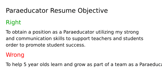 Top 18 Paraeducator Resume Objective - Paraeducator Resume Objective 9FP0D 