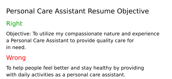 Top 18 Personal Care Assistant - Personal Care Assistant Resume Objective MYALV 
