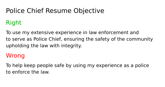 Top 18 Police Chief Resume Objective - Police Chief Resume Objective 0IzM3 