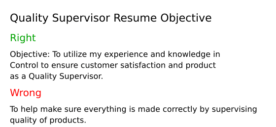 Top 17 Quality Supervisor Resume - Quality Supervisor Resume Objective I6ETC 