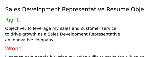 Top 18 Sales Development Representative - Sales Development Representative Resume Objective I2RLG