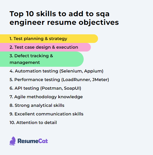 Top 16 Sqa Engineer Resume Objective Examples ResumeCat