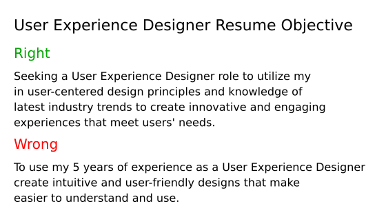 Top 17 User Experience Designer - User Experience Designer Resume Objective AzFWS 