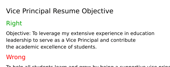 Top 16 Vice Principal Resume Objective - Vice Principal Resume Objective WI0h9 