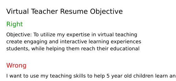 Top 17 Virtual Teacher Resume Objective - Virtual Teacher Resume Objective QEmyl