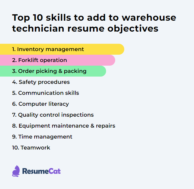 Top 18 Warehouse Technician Resume - Warehouse Technician Skills Rbgri 