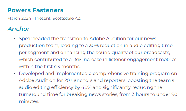 How to Display Adobe Audition Skills on Your Resume