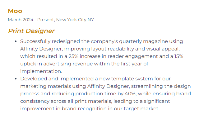 How to Display Affinity Designer Skills on Your Resume