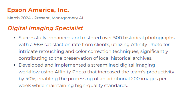 How to Display Affinity Photo Skills on Your Resume