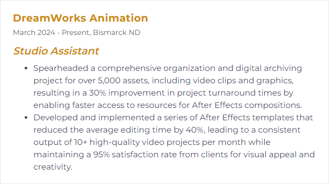 How to Display After Effects Skills on Your Resume