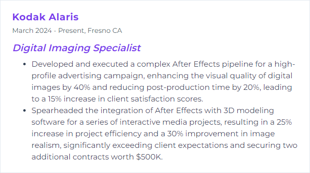 How to Display After Effects Skills on Your Resume