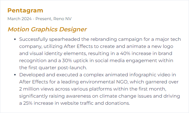 How to Display After Effects Skills on Your Resume