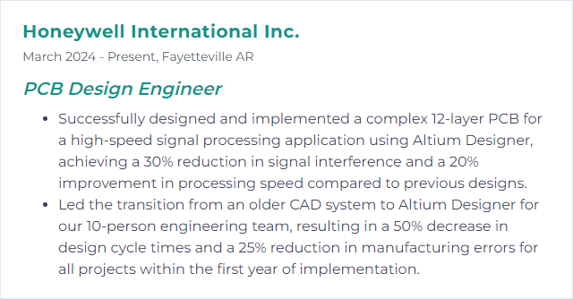 How to Display Altium Designer Skills on Your Resume