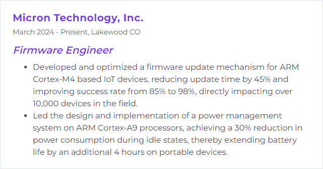 How to Display ARM Architecture Skills on Your Resume